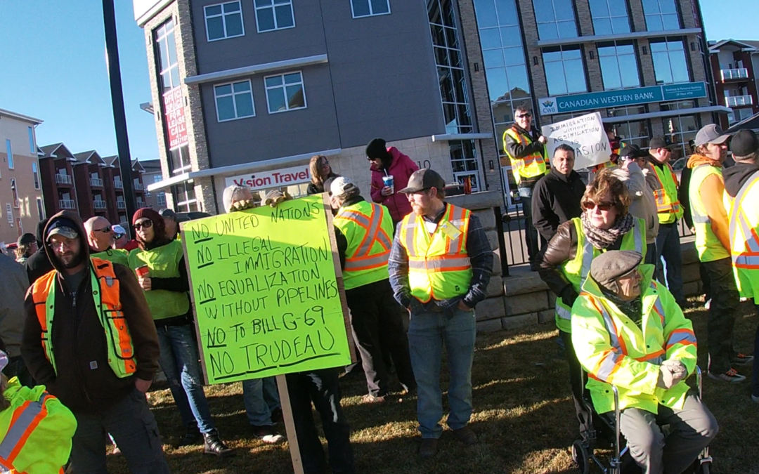 Yellow Vest Rally in Medicine Hat – Safety in Numbers for Canada