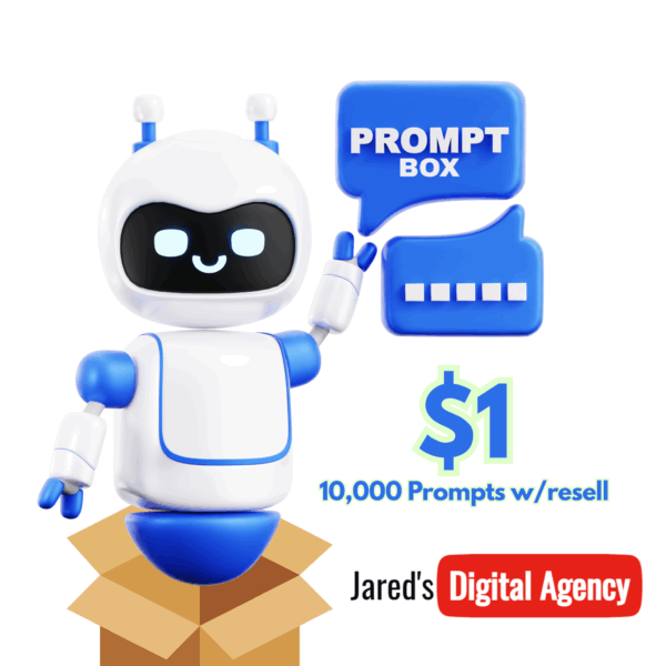 $1 Prompt Box – 10,000 Resale-Ready AI Prompts